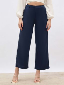 Styli - Women High Waist Wide Leg Trouser