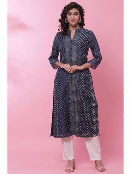 Biba - Blue Flared Kurta
