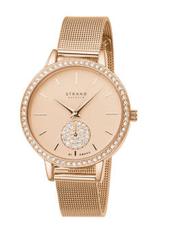 Strand by Obaku - Isla Rose Gold Dial Quartz Watch For Women (S705LXVVMV)