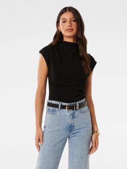 Forever New - Leenah Grown On Neck Crepe Top