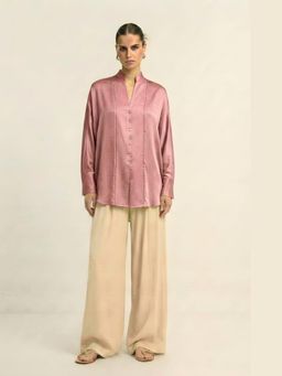 NEORA BY NEHAL CHOPRA - Mauve Bemberg Kaftan Top
