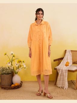 Taro India - Marigold Daydream A Line Midi Dress