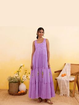 Taro India - Lilac Breeze A Line Maxi Dress