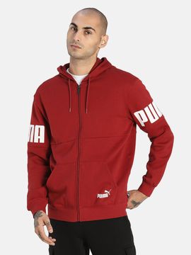 Puma Hoodies : Buy Puma Power Men Red Hoodie Online | Nykaa Fashion