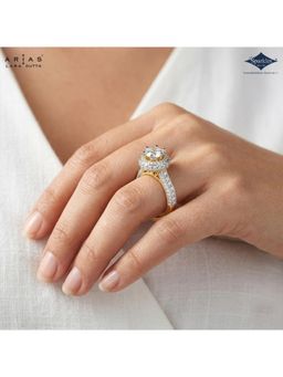 Sparkles - Arias By Lara Vintage Empress Double Halo Diamond Ring