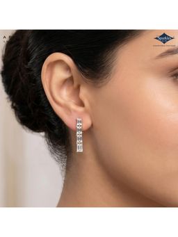 Sparkles - Arias By Lara Dutta Emerald-Cut Linear Earring