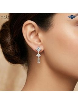 Sparkles - Arias By Lara Dutta Princesscut Diamond Linear Earring