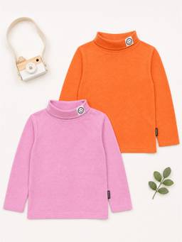 KiddoPanti - Boys and Girls Cotton Multi-Color T-Shirts (Pack of 2)