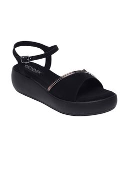 Monrow - Kaylee Black Flatform Heels