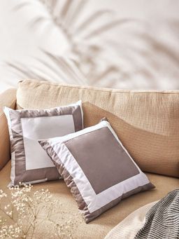 The Label Life - Ivory & Grey Cushion Cover