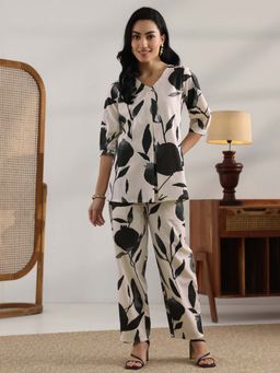 Libas - Off White Printed Co-ord Set