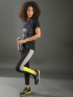 PINACOLADA - Black Women Stylish Sports Tights