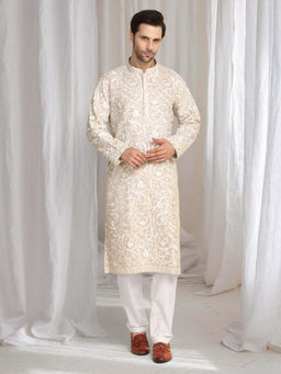 Aham-Vayam - Aham Flora Thread Embroidered Kurta