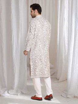 Aham-Vayam - Aham Flora Thread Embroidered Kurta
