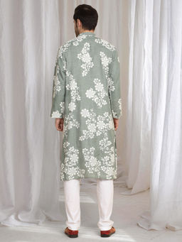 Aham-Vayam - Aham Gulistaan Thread Embroidered Kurta