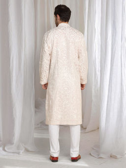 Aham-Vayam - Aham Flora Thread Embroidered Kurta