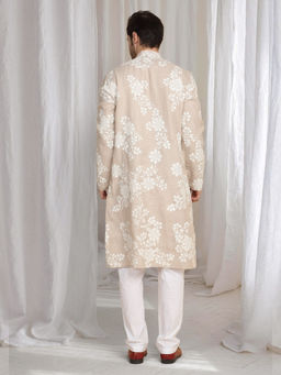 Aham-Vayam - Aham Gulistaan Thread Embroidered Kurta