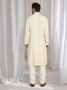 Aham-Vayam - Ujjwal Thread Embroidered Kurta
