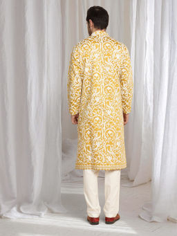 Aham-Vayam - Aham Flora Thread Embroidered Kurta