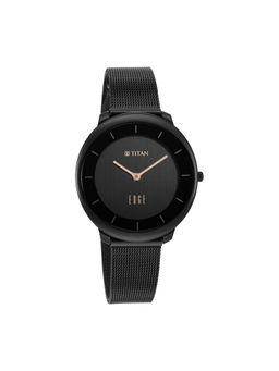 Titan - 2677NM01-Black Dial Color Analog Watch for Women