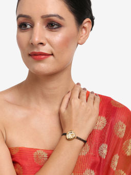 Ruby Raang Studio - Dusk Dew Kundan Bracelet Mangalsutra