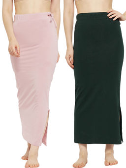 Secrets By ZeroKaata - Women Solid Seamless Saree Petticoat (Pack of 2)