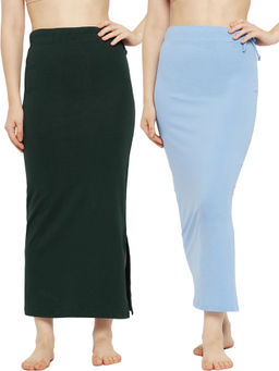 Secrets By ZeroKaata - Women Solid Seamless Saree Petticoat (Pack of 2)