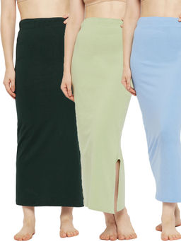 Secrets By ZeroKaata - Women Solid Seamless Saree Petticoat (Pack of 3)