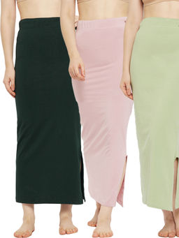 Secrets By ZeroKaata - Women Solid Seamless Saree Petticoat (Pack of 3)
