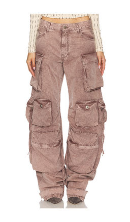 THE ATTICO - Wide Leg Cargo Pant