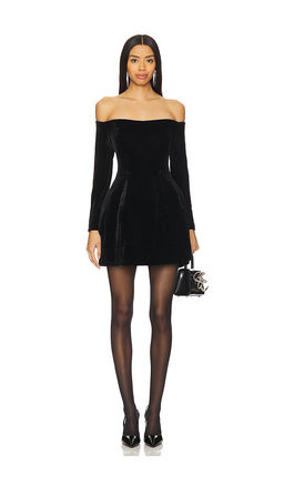 Bardot - Nadene Velour Mini Dress