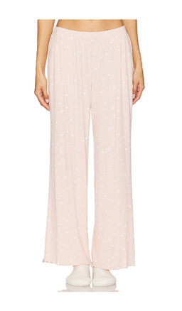 Barefoot Dreams - Ultra Soft Rib Lettuce Hem Wide Leg Pant