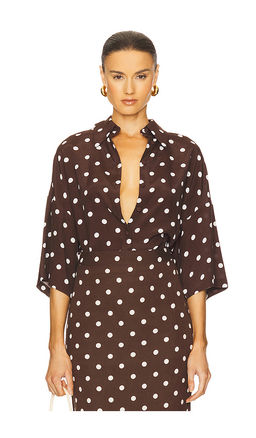 HEMANT AND NANDITA - Oversized Polka Dot Shirt
