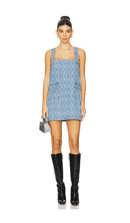 GCDS - Monogram Denim Pocket Dress