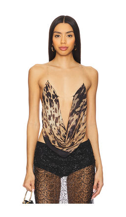 Jaded London - Cow Print Asteria Top