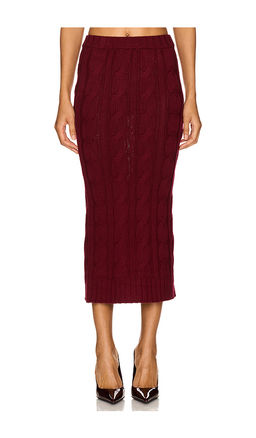 Rowen Rose - Long Knit Skirt