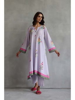 Roza - Blossom Lavender Kurta with Pant (Set of 2)