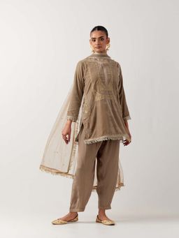 Priya Chaudhary - Womens Taupe Kurta