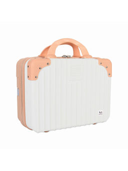 NFI Essentials - Hard Shell Vanity Cases for Women Travel Cosmetic Case Organizer White