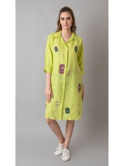 The House of Hemp - Women Latest Midi Length Three Fourth Sleeves Dress