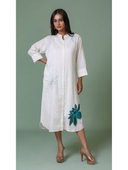 The House of Hemp - Women Latest Midi Length Three Fourth Sleeves Dress