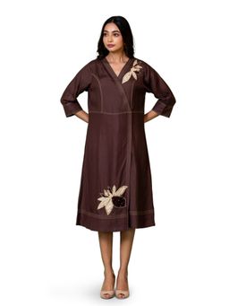 The House of Hemp - Women Latest Midi Length Three Fourth Sleeves Dress