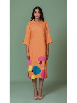 The House of Hemp - Women Latest Midi Length Three Fourth Sleeves Dress