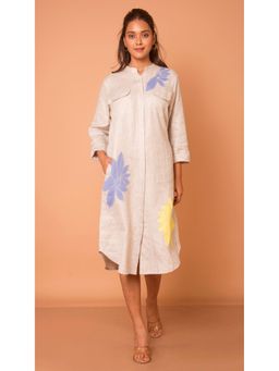 The House of Hemp - Women Latest Midi Length Three Fourth Sleeves Dress