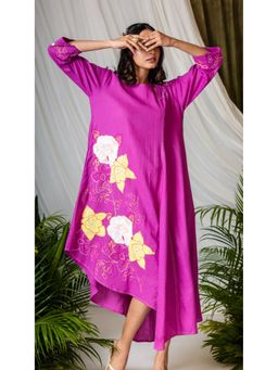 The House of Hemp - Women Latest Midi Length Three Fourth Sleeves Dress