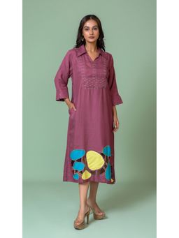 The House of Hemp - Women Latest Midi Length Three Fourth Sleeves Dress