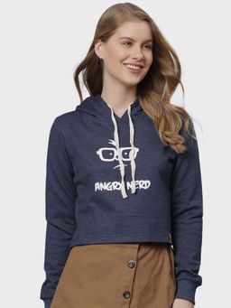 PINACOLADA - Blue Printed Sweatshirt