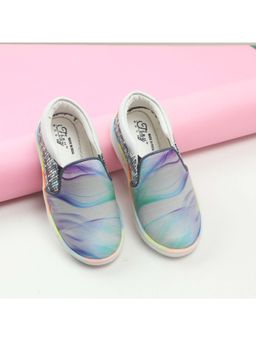 Tiny Bugs - Unisex Sea Printed Slip-On Casual Shoes - Grey