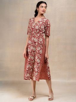 Okhai - Inspire Handblock Printed Pure Cotton Dress