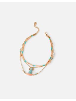 Accessorize London - Fiji Layered Tassle Anklet